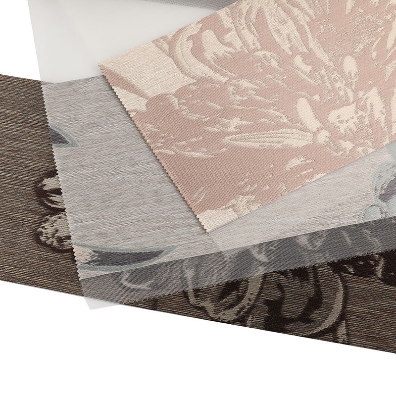 YX022 Simpel Stue Blødt Gaze Gardin Jacquard Zebra Blindstof